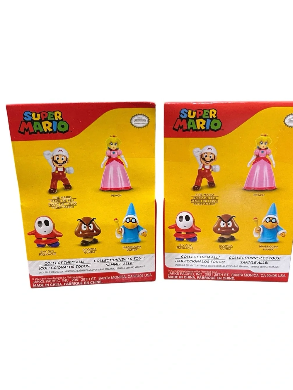 Super Mario Mini Action Figure Set Jakks Pacific Nintendo Princess Peach New
